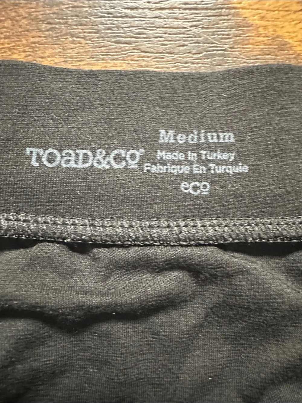Toad & Co Shirred Thing Black Ruched Mini Skirt M 🌿🖤